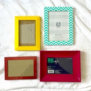 Colorful Frame Pack 3 4x6, 1 5x7